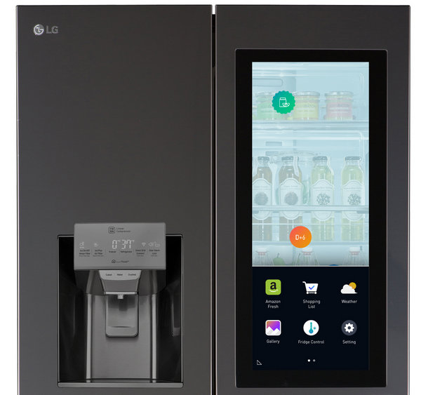 Холодильник LG Smart InstaView с сенсорным ЖК-экраном с диагональю 29 дюймов